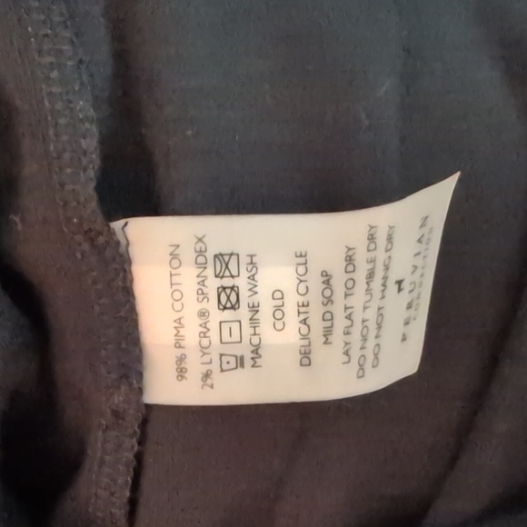 Peruvian Connection Black Pima Cotton Tunic/Dress - Picture 4 of 4